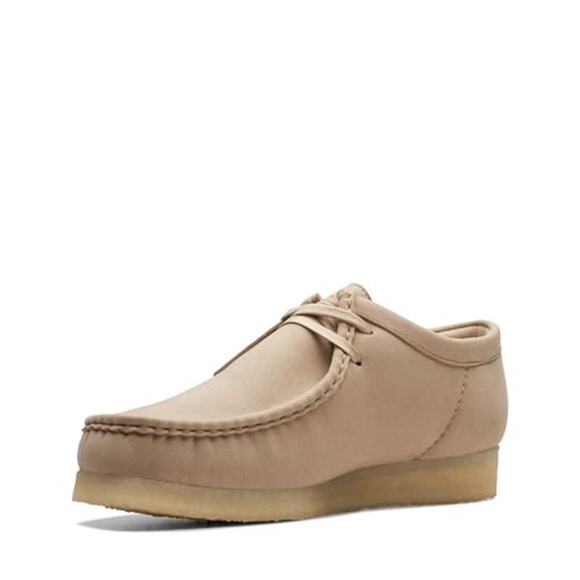 NWT Clarks Wallabee Sand Vegan 11.5 D MEN Beige - Picture 5 of 7